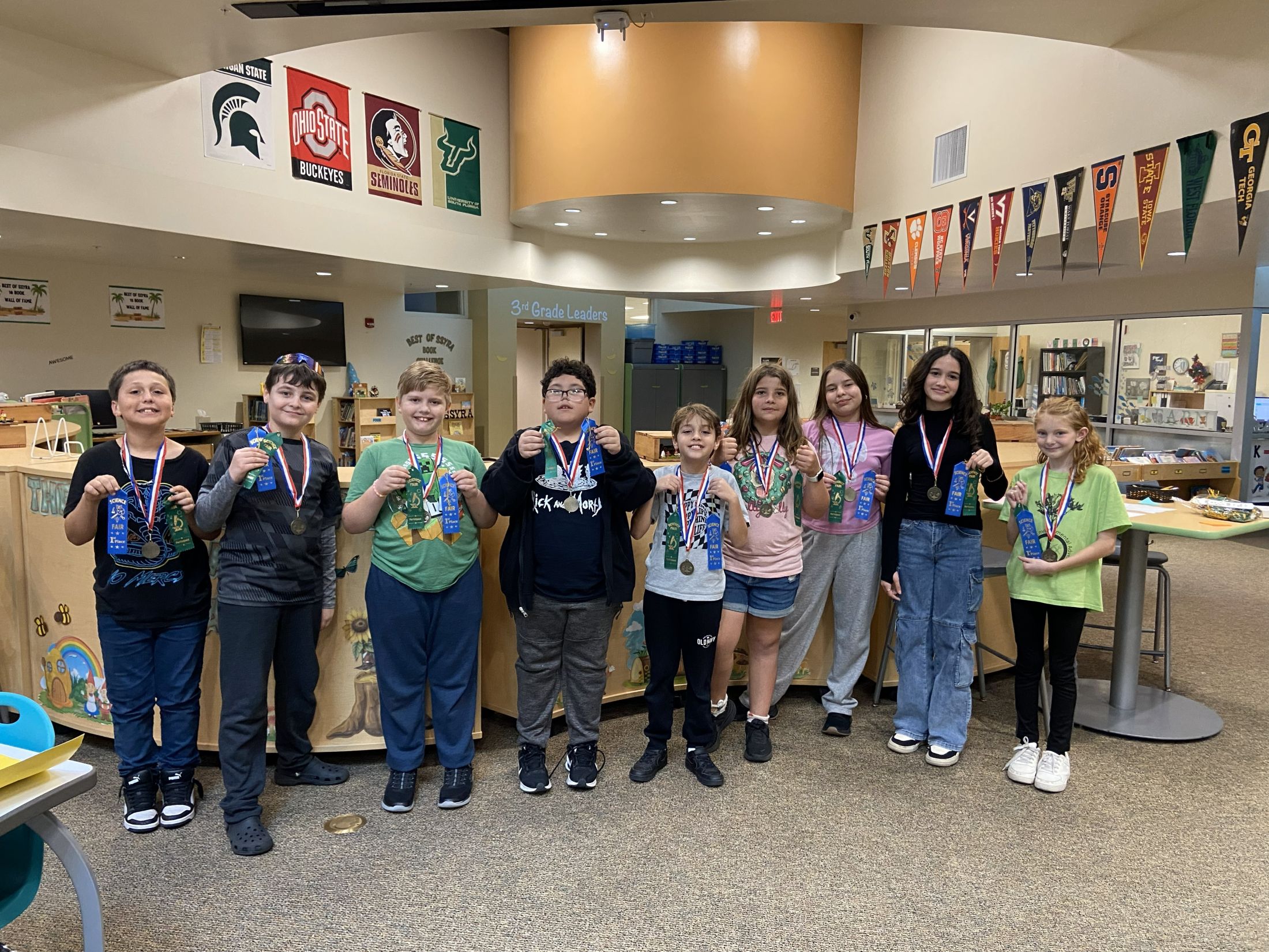 First Place Science Fair Students will represent AES at the District Science Fair - 