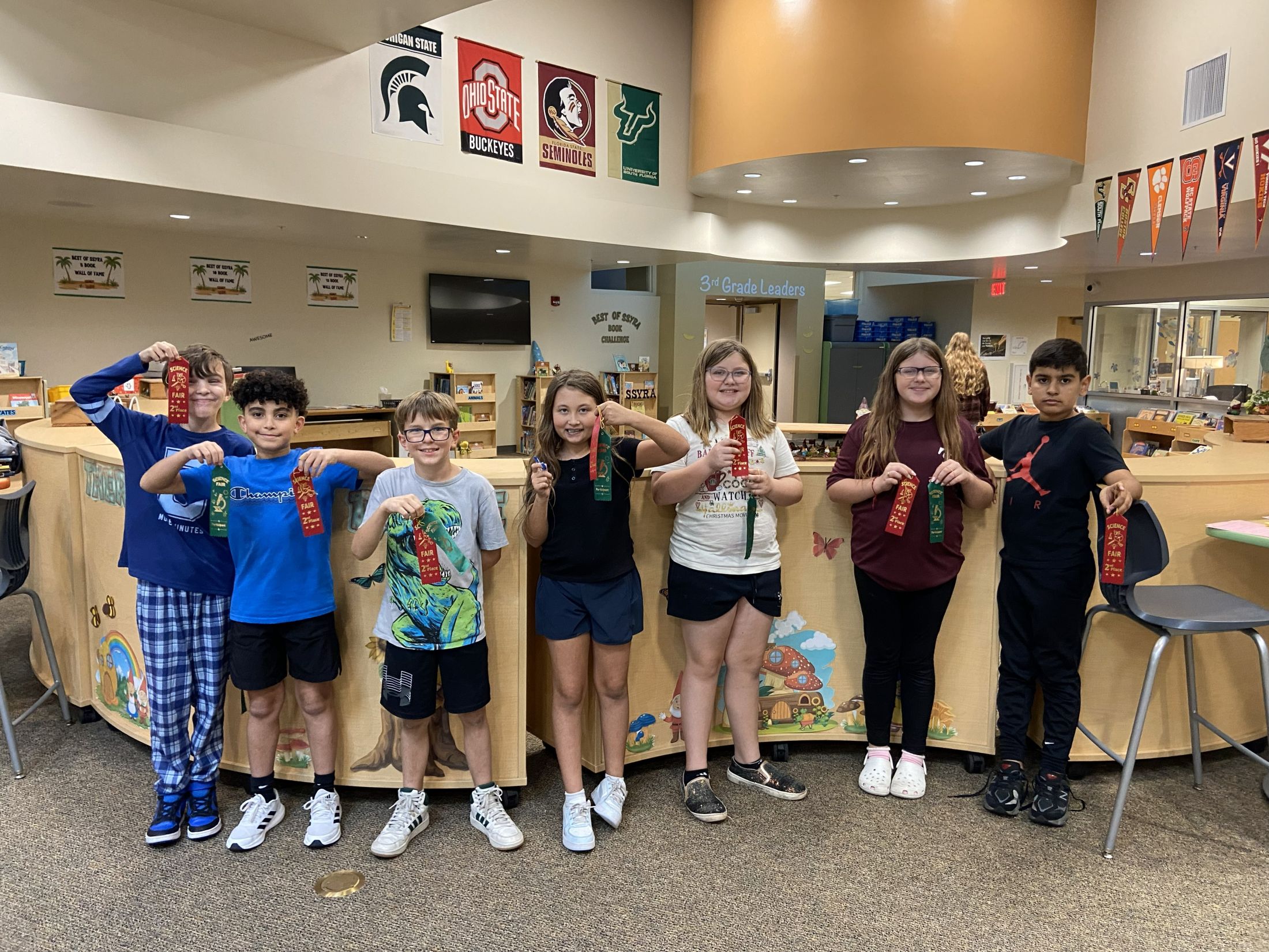 Second Place Science Fair Students - 